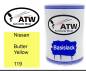 Preview: Nissan, Butter Yellow, 119: 500ml Lackdose, von ATW Autoteile West.